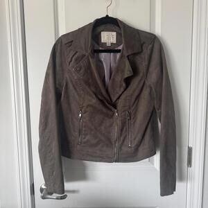A New Day Suede Moto Jacket Medium